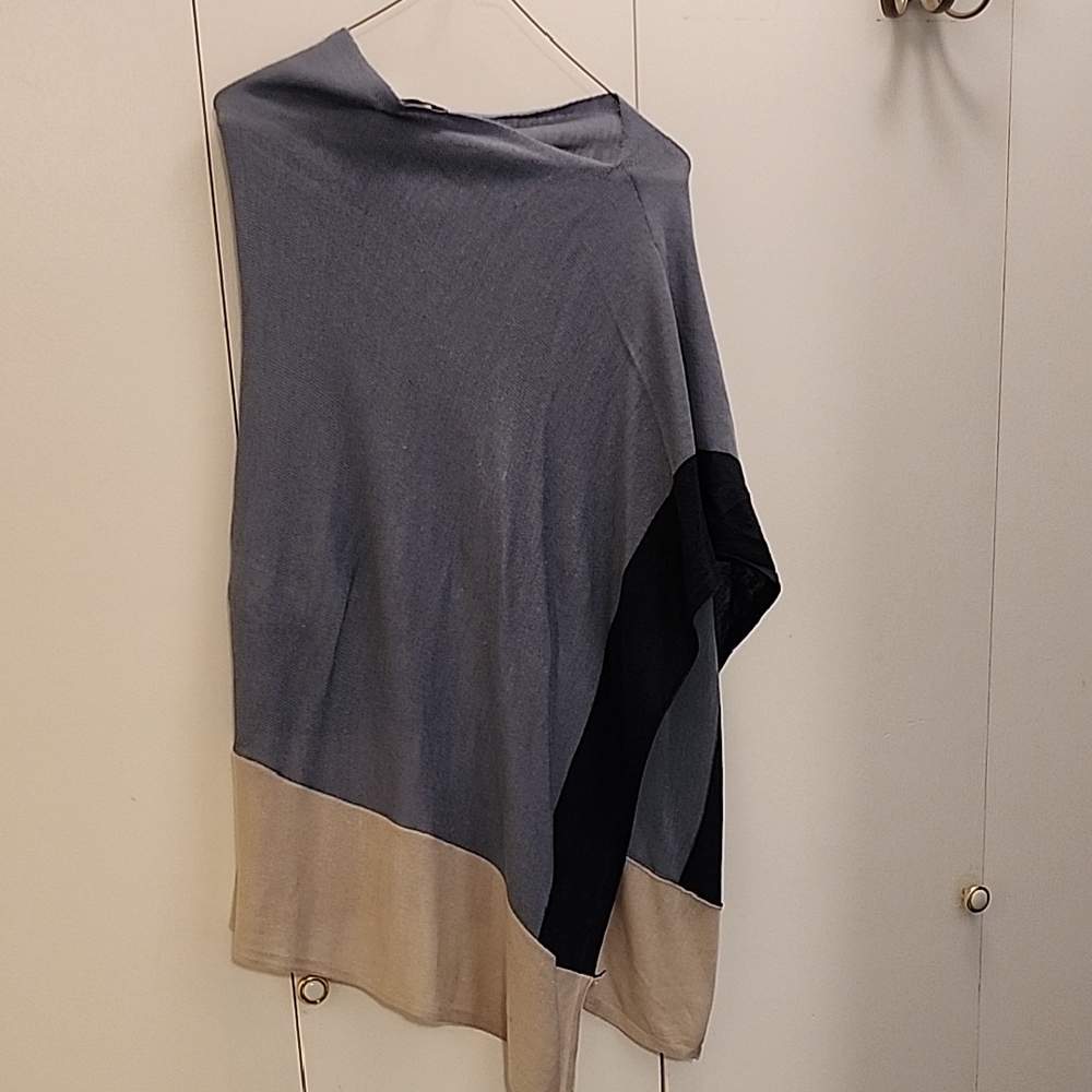 Jones New York Signature Blue Knit Top